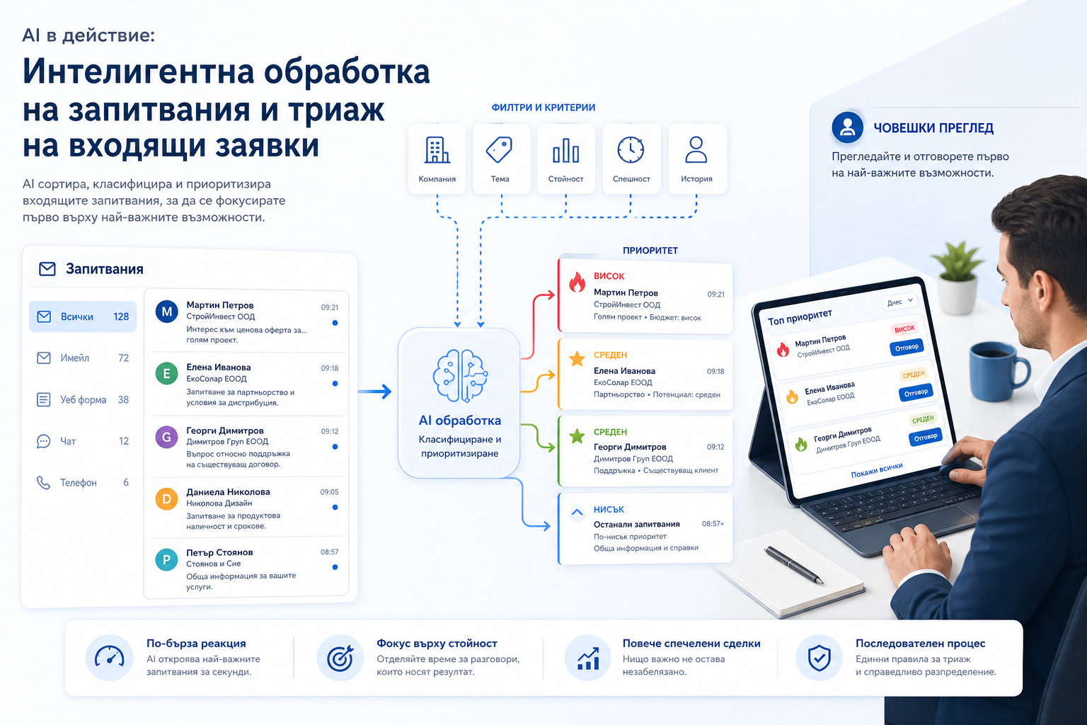Къде AI може да помогне най-много в ежедневната работа