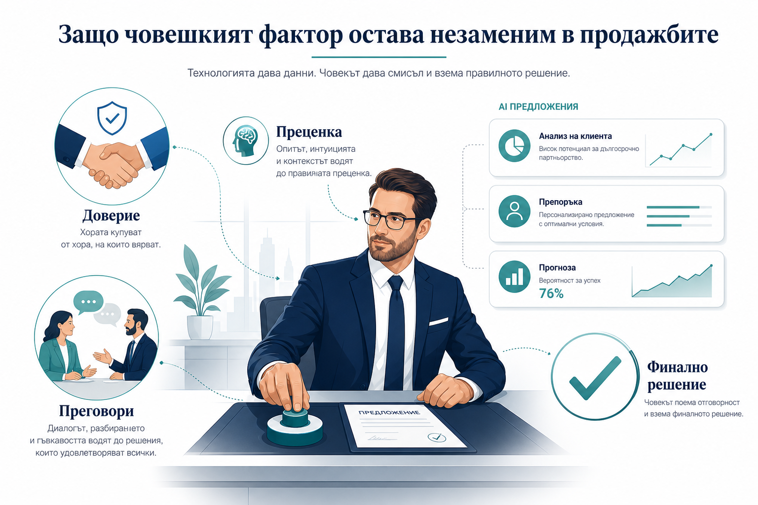 Къде човекът остава незаменим