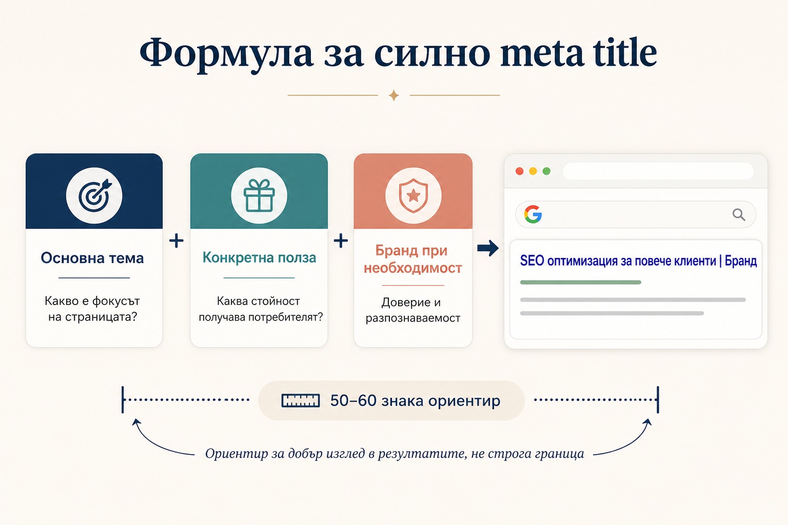 Формула за силно мета заглавие