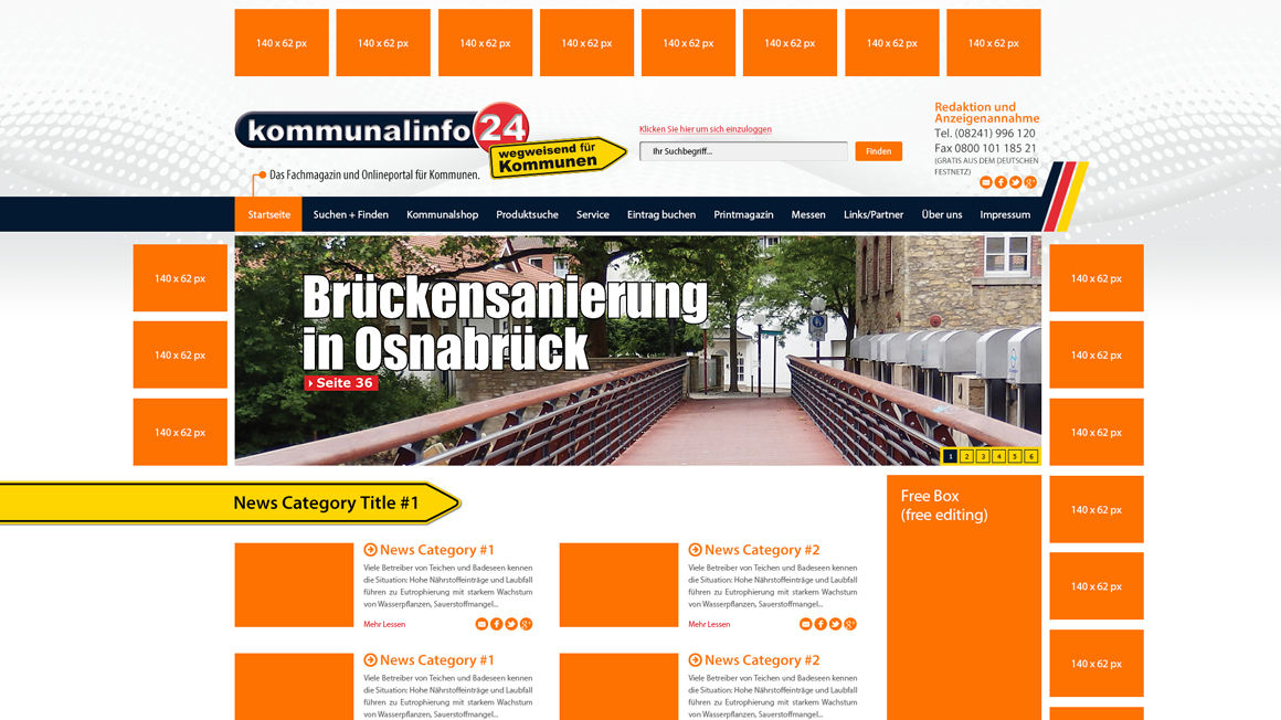 Изработка на уеб портал за обяви в Германия