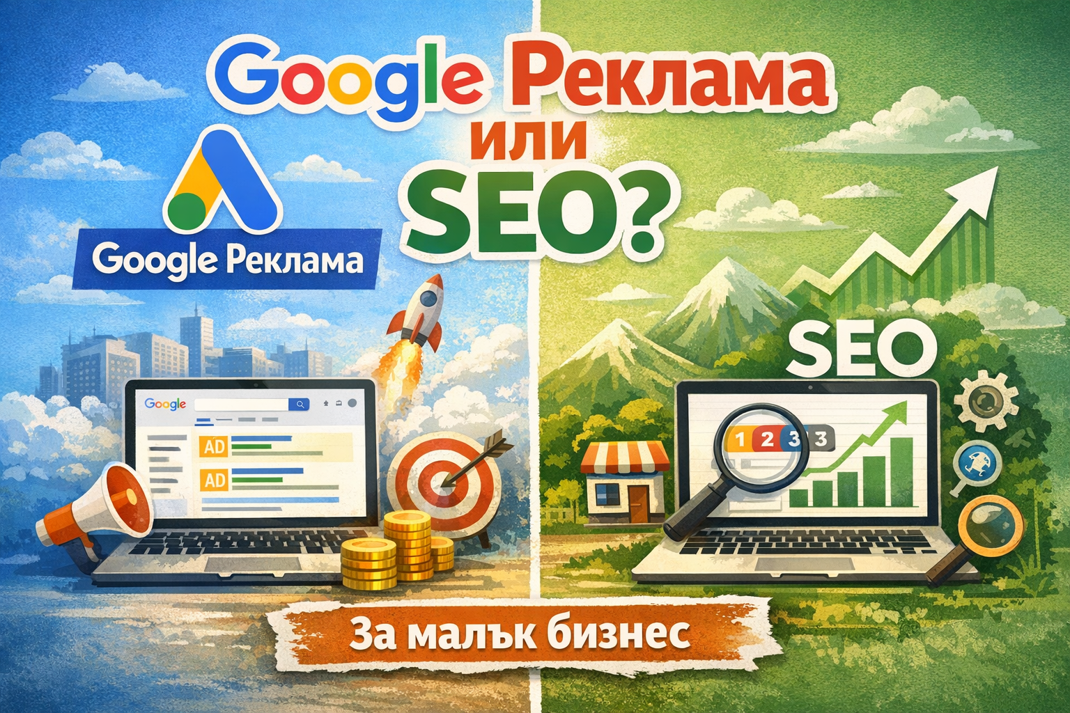 Google реклама или SEO