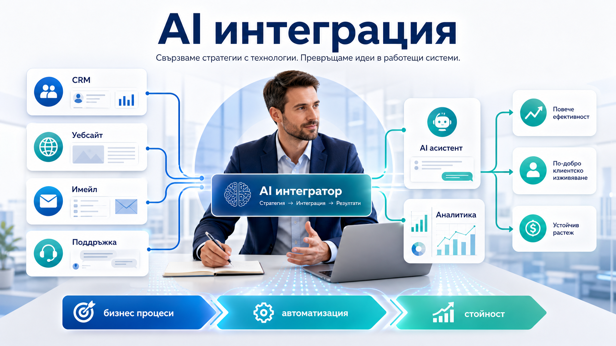 Какво прави интеграторът на изкуствен интелект в един бизнес и защо е важен