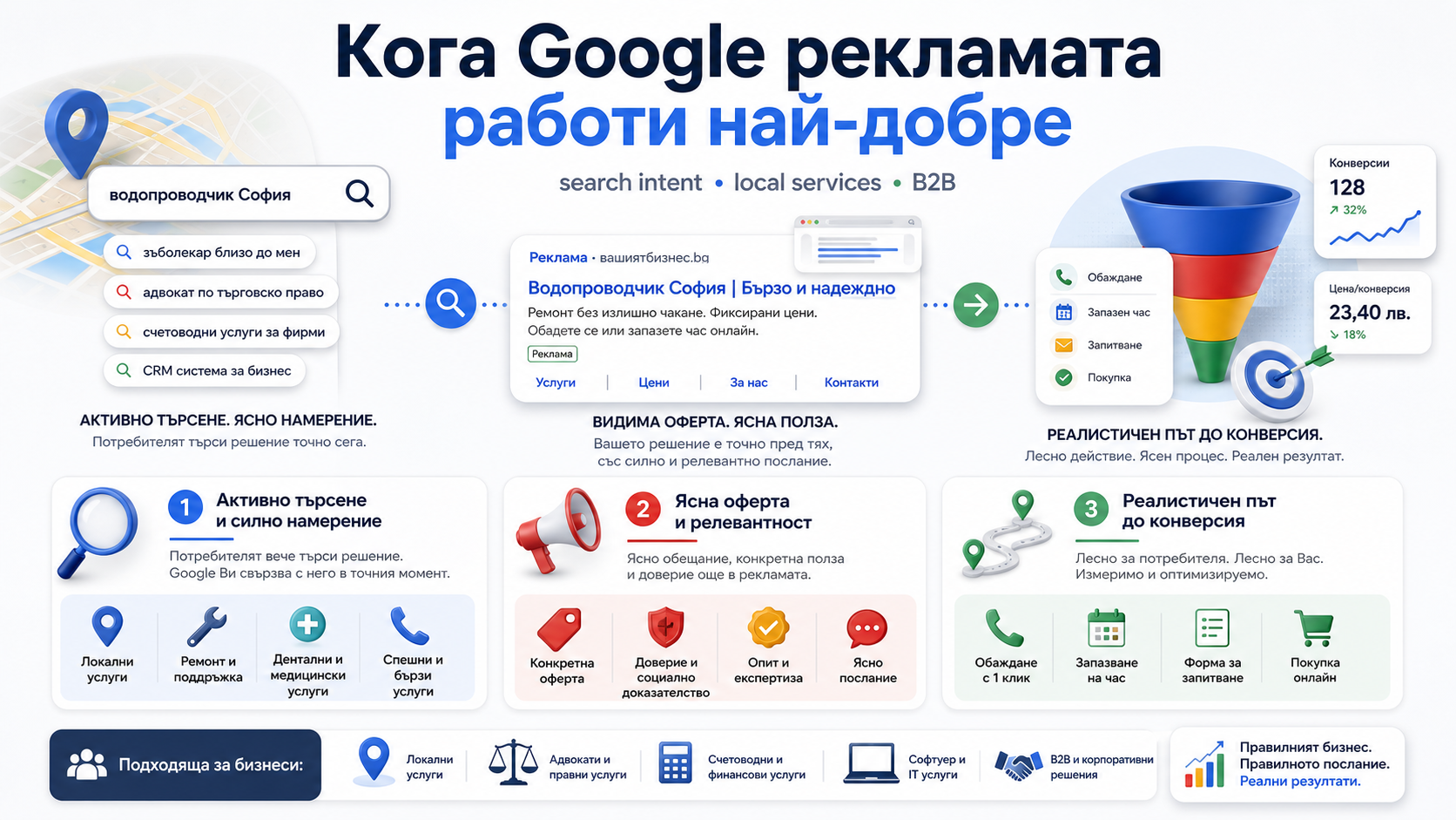 За какви бизнеси Google рекламата работи най-добре
