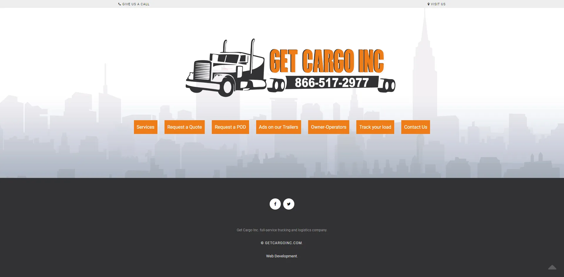 Уеб сайт за транспортна фирма в чужбина