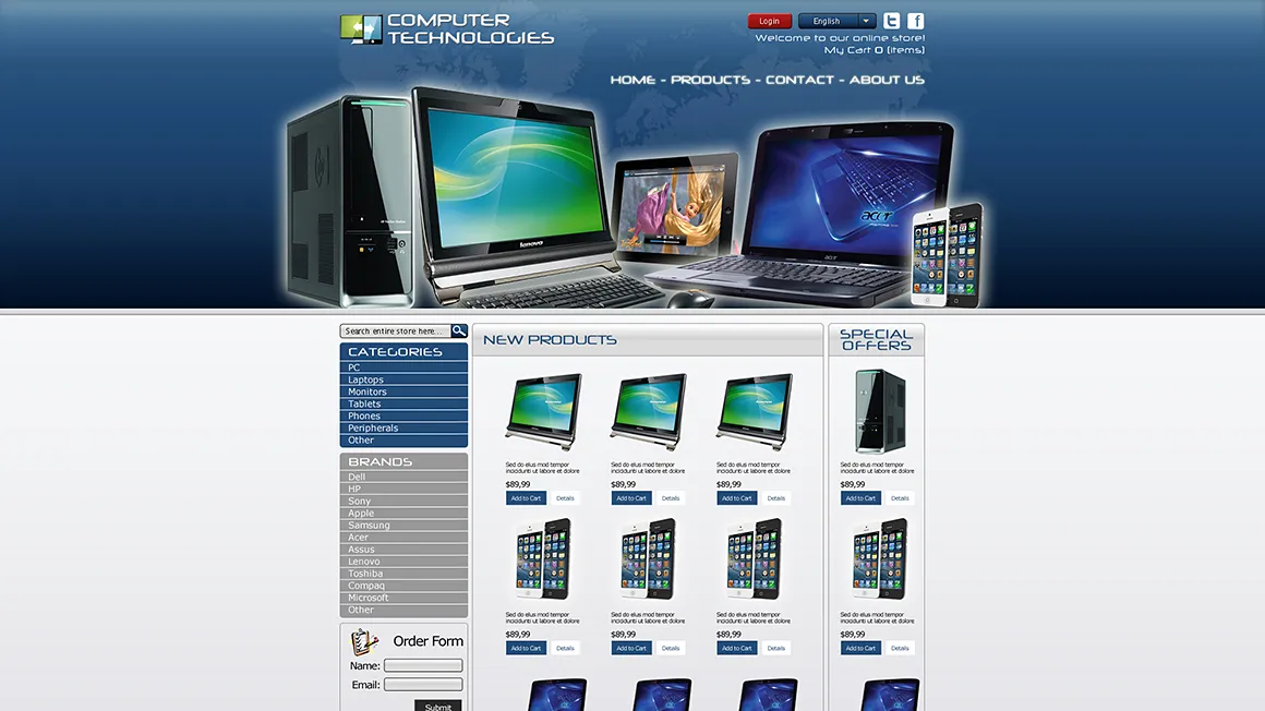 Уеб сайт за компютри