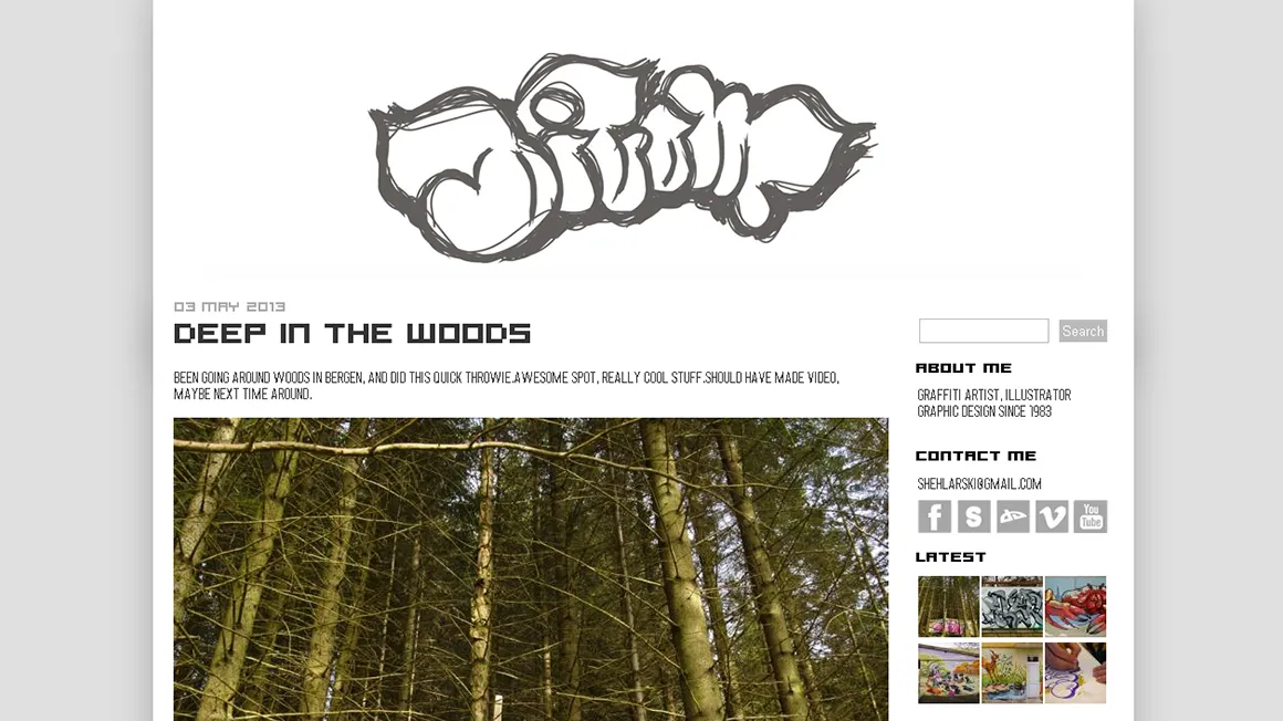 Уеб сайт тип блог на графити артист